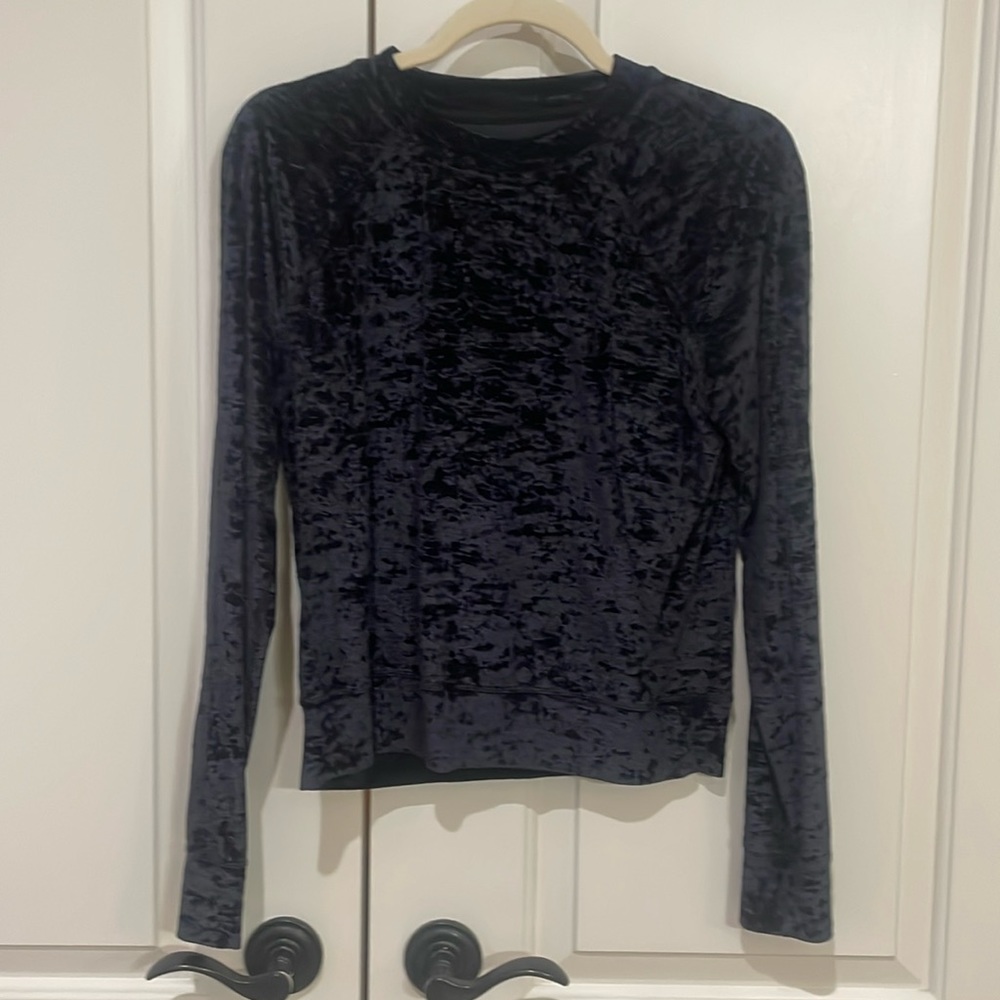 Lululemon crushed velvet sweatshirt